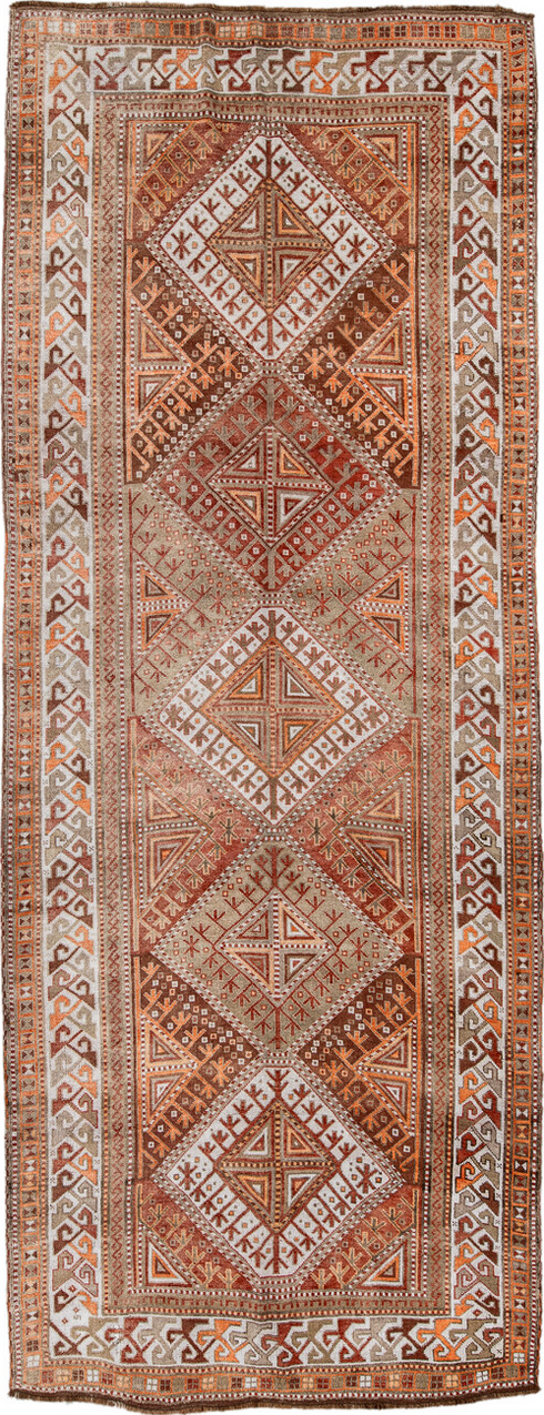 Antique Anatol Runner Rug (4' x 12')