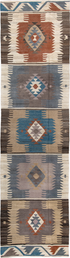 Vintage Kilim Runner Rug (4' x 15')