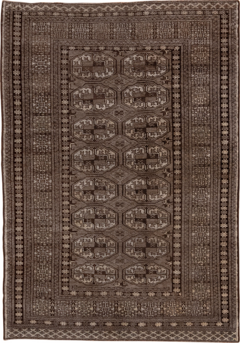 Antique Afghan Area Rug (4' x 6')