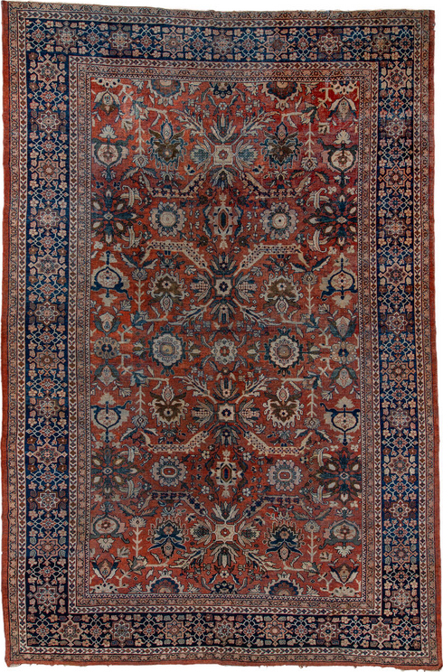 Antique Sultanabad Area Rug (12' x 18')