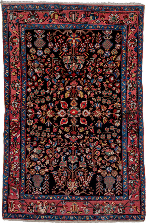 Antique Hamadan Area Rug (4' x 6')