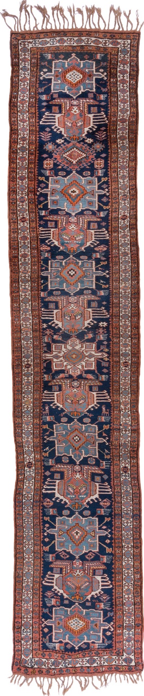 Antique NW Persian Runner Rug (3' x 18')