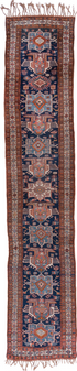 Antique NW Persian Runner Rug (3' x 18')
