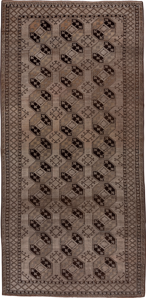 Antique Afghan Area Rug (7' x 15')