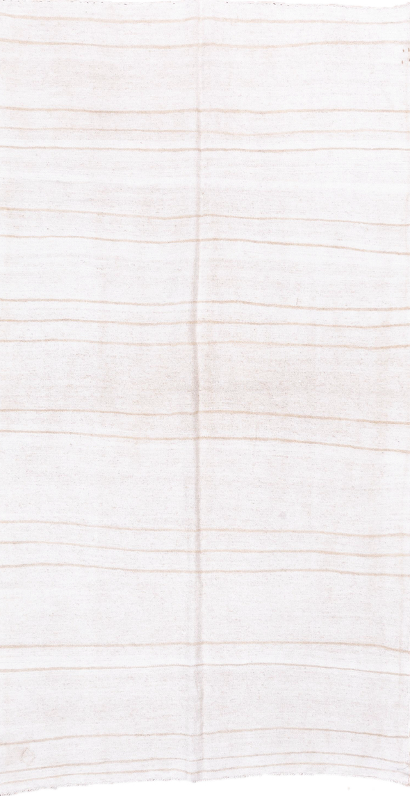 5' x 9' one-of-a-kind handmade vintage Hemp Kilim medium size rug. Color palette: alice blue, gainsboro, ghost white, gray