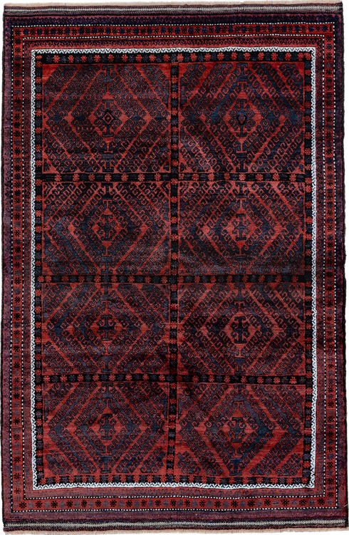 Vintage Belouch Area Rug (4' x 6')