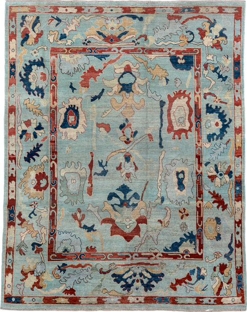 Vintage Oushak Area Rug (7' x 9')