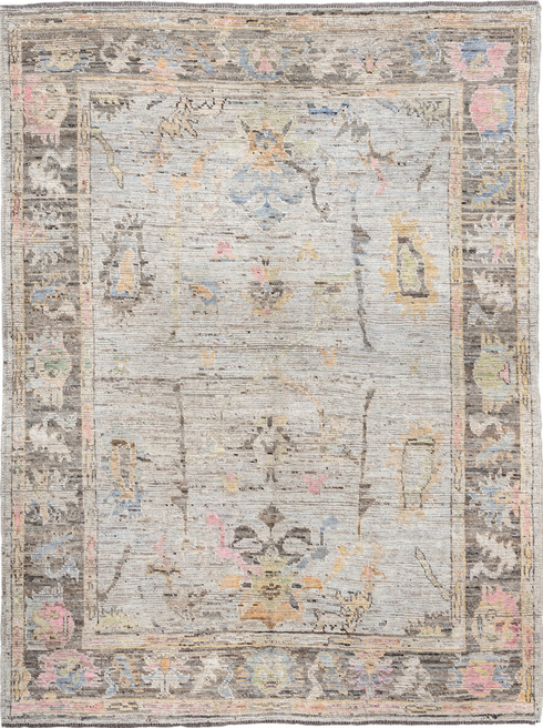 Vintage Oushak Area Rug (6' x 7')