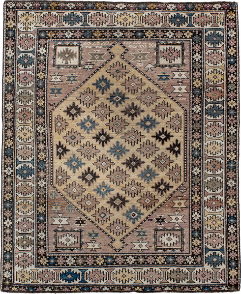 Antique Shirvan Area Rug (4' x 4')