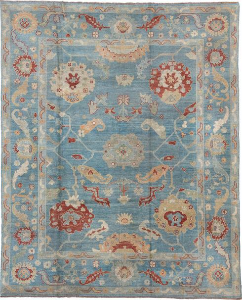 Vintage Oushak Area Rug (7' x 9')