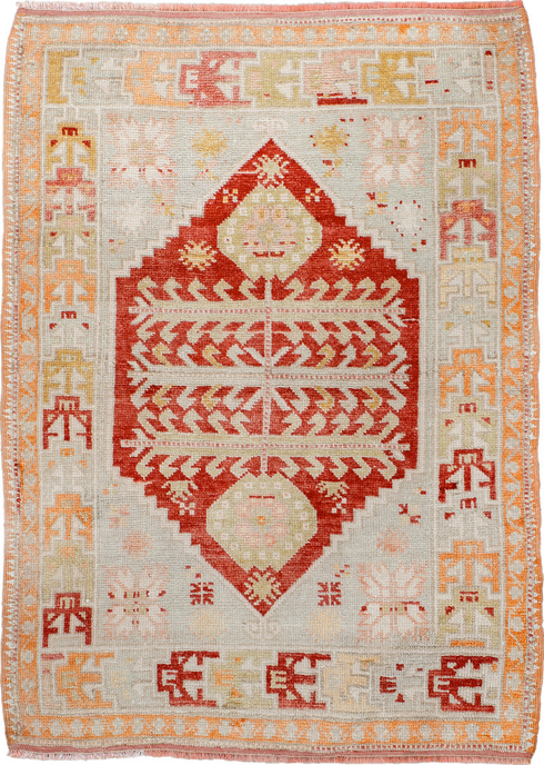 Antique Oushak Area Rug (3' x 4')