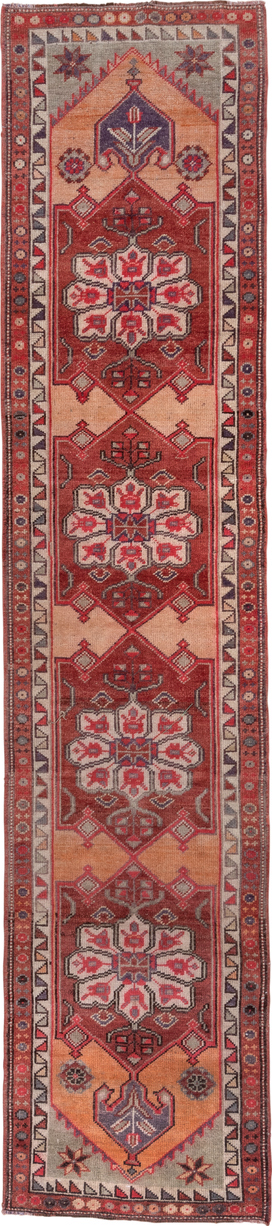 Vintage Oushak Runner Rug (3' x 13')
