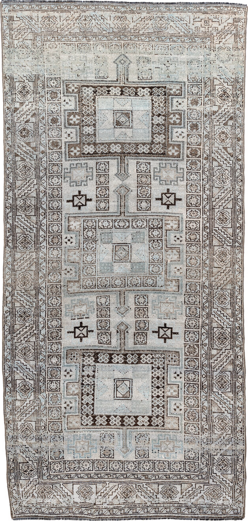 Antique NW Persian Runner Rug (4' x 9')