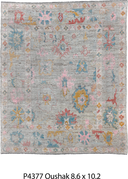 Vintage Oushak Area Rug (8' x 10')