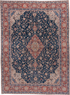 Vintage Kashan Area Rug (8' x 11')