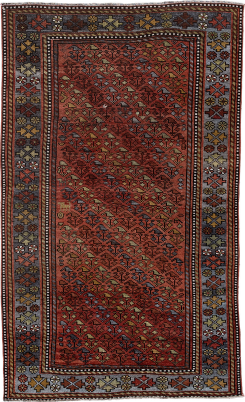 Antique Kurd Area Rug (3' x 6')