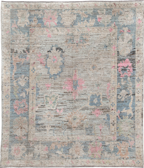 Vintage Oushak Area Rug (8' x 9')