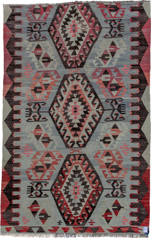 Antique Kilim Area Rug (6' x 9')