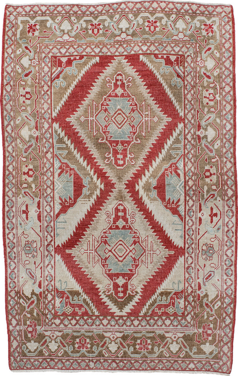 Antique Caucasian Area Rug (3' x 5')