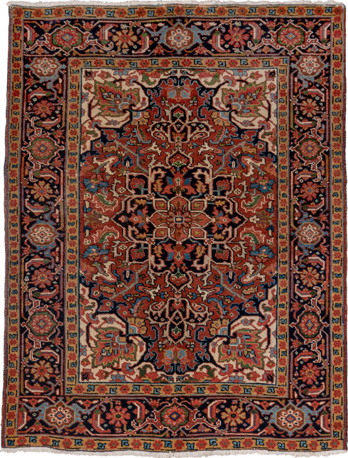 Vintage Heriz Area Rug (4' x 6')