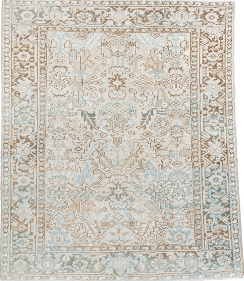 Antique Heriz Area Rug (7' x 8')