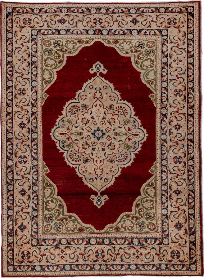 4' x 6' one-of-a-kind handmade vintage Sivas small size rug. Color palette: black, brown, gray, light gray, pink, redwood