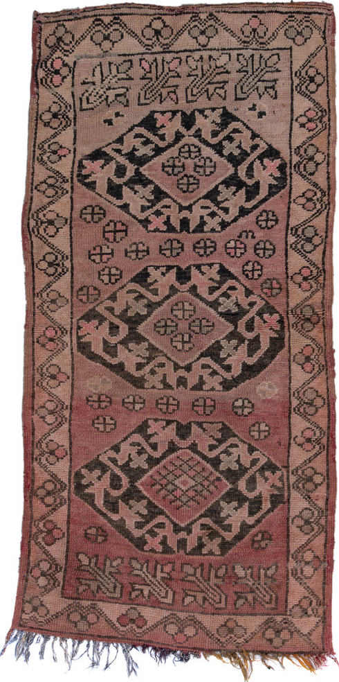 Vintage Moroccan Runner Rug (3' x 6')