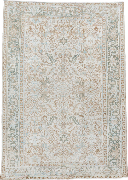 Antique Heriz Area Rug (7' x 11')