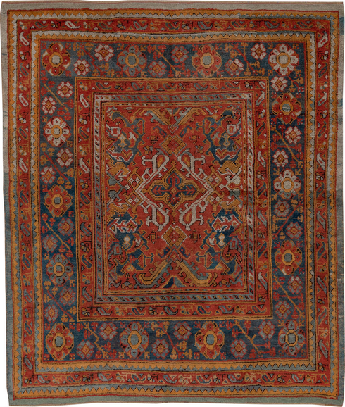 Antique Oushak Area Rug (7' x 8')