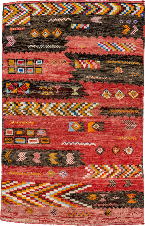 Vintage Moroccan Area Rug (5' x 8')