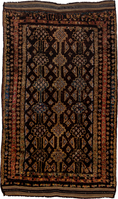 Antique Ouzbek Area Rug (5' x 8')