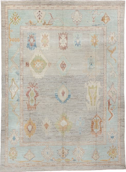 Vintage Oushak Area Rug (9' x 13')