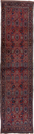 Antique Bidjar Runner Rug (3' x 15')