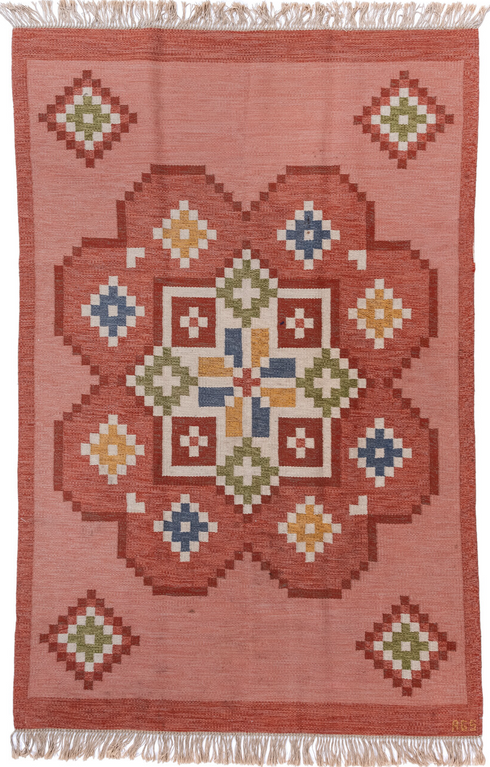 Antique Rollaken Area Rug (6' x 10')