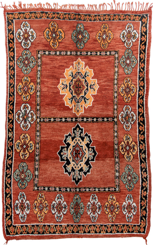 Vintage Moroccan Area Rug (6' x 9')