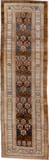 Antique Cam Hamadan Runner Rug (3' x 10')