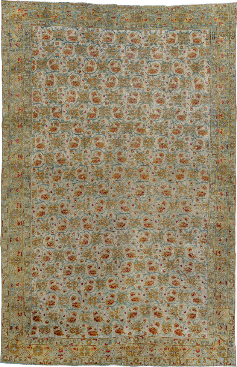 5' x 8' one-of-a-kind handmade vintage Afshar medium size rug. Color palette: brown, gray, light gray, off-white, red