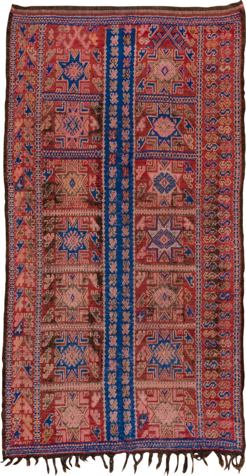 Antique Moroccan Area Rug (5' x 10')