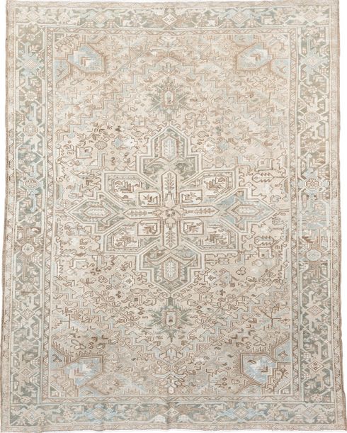 Antique Heriz Area Rug (8' x 10')