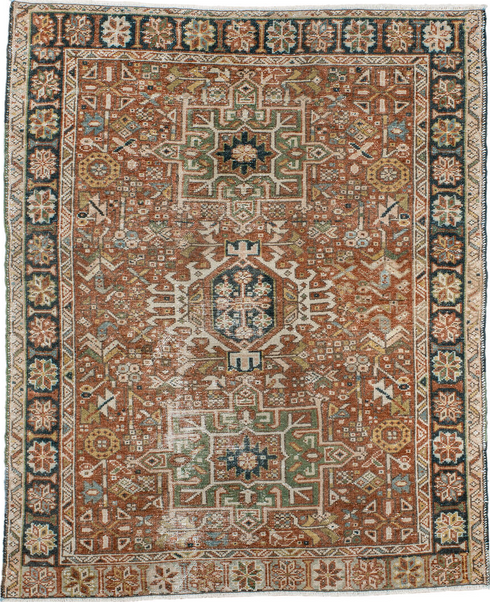 Antique Karaje Area Rug (3' x 4')