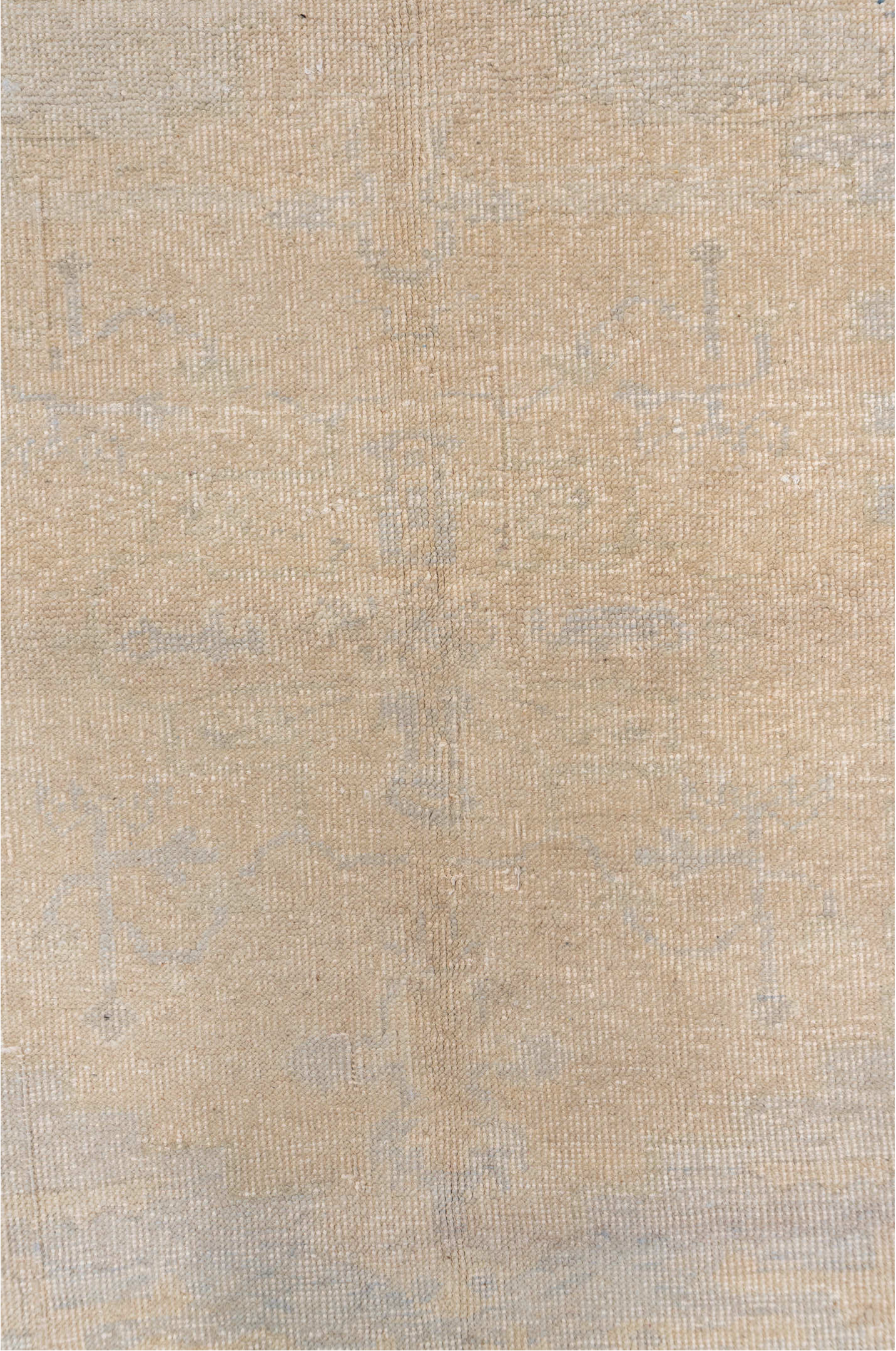 5' x 5' one-of-a-kind handmade vintage Oushak rug. Color palette: antiquewhite, bisque, blanched almond, brown, gainsboro
