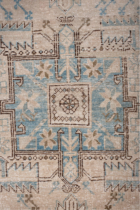 Antique Heriz Runner Rug (3' x 11')