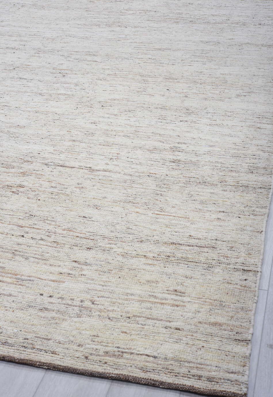 10' x 13' one-of-a-kind handmade vintage Tulu large size rug. Color palette: black, dark gray, gainsboro, gray, light gray