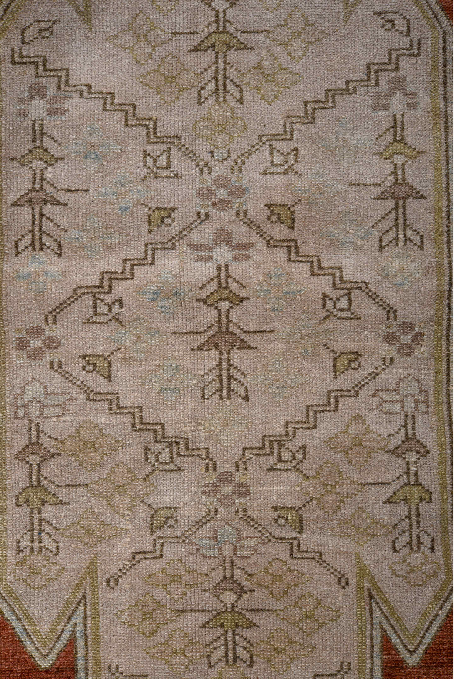 3' x 5' one-of-a-kind handmade vintage Malayer small size rug. Color palette: blue, brown, fiord, gray, light gray