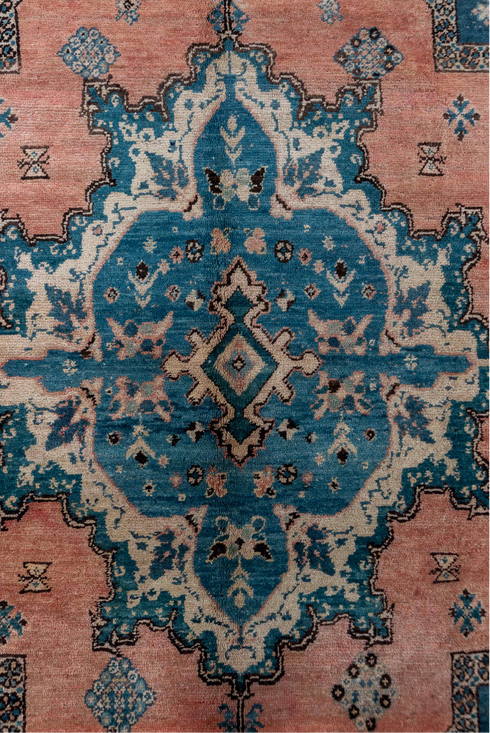 Antique Moroccan Area Rug (6' x 14')