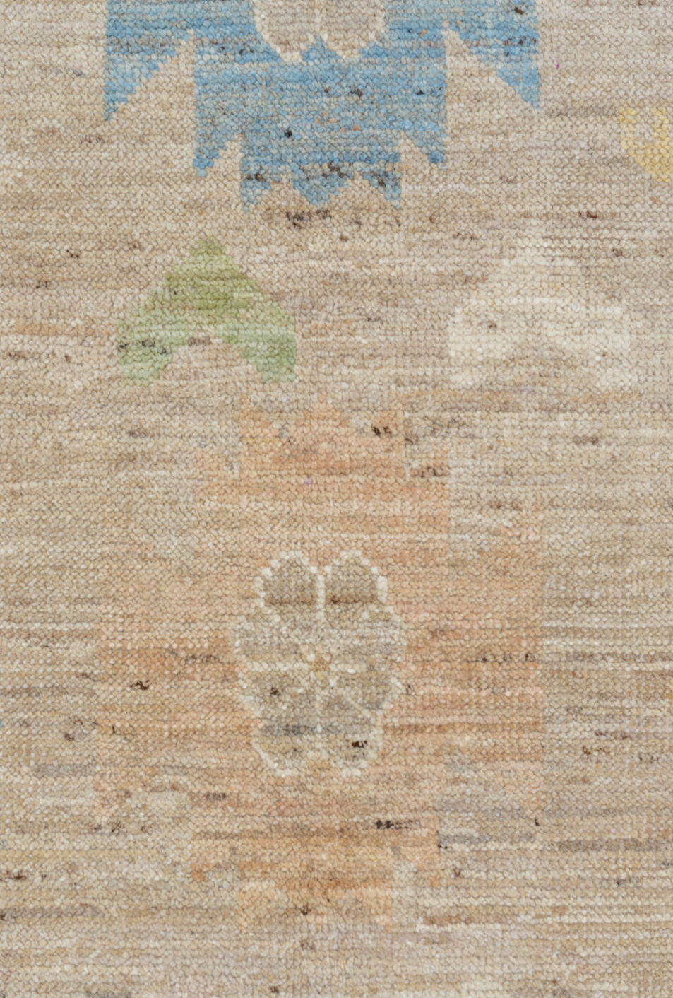 12' x 15' one-of-a-kind handmade vintage Tulu oversize rug. Color palette: antiquewhite, brown, dark gray, gainsboro, gray