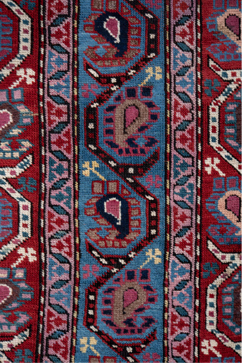 Antique Caucasian Runner Rug (3' x 11')