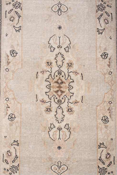 Antique Tabriz Runner Rug (2' x 10')