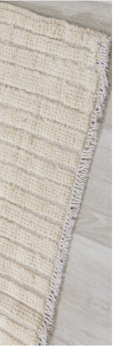 3' x 11' one-of-a-kind handmade vintage Tulu runner rug. Color palette: dark gray, gainsboro, gray, light gray, off-white