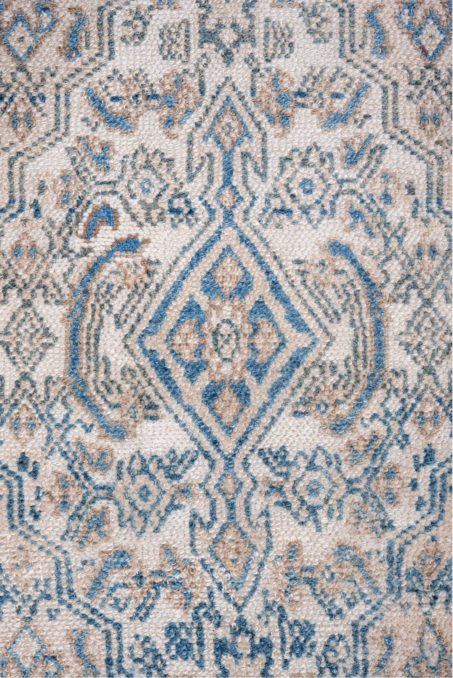 7' x 9' one-of-a-kind handmade vintage Hamadan rug. Color palette: blue, dark gray, dim gray, gray, light blue, light gray